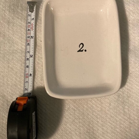 RAE DUNN # 2 Ceramic Rectangular Little  Dish - Picture 3 of 3